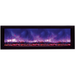 Remii by Amantii 45" Extra Slim Series Built-in Electric Fireplace with Black Steel Surround Amantii