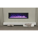 Remii by Amantii 55" Extra Slim Series Built-in Electric Fireplace with Black Steel Surround Amantii
