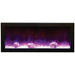 Remii by Amantii 55" Extra Slim Series Built-in Electric Fireplace with Black Steel Surround Amantii