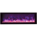Remii by Amantii 55" Extra Slim Series Built-in Electric Fireplace with Black Steel Surround Amantii