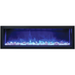 Remii by Amantii 55" Extra Slim Series Built-in Electric Fireplace with Black Steel Surround Amantii