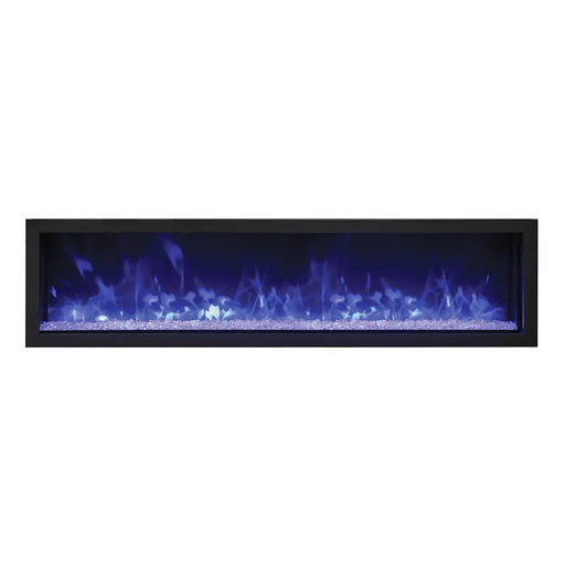 Remii by Amantii 65" Extra Slim Series Built-in Electric Fireplace with Black Steel Surround Amantii