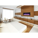 Remii by Amantii 65" Extra Slim Series Built-in Electric Fireplace with Black Steel Surround Amantii