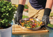 62147/62145 BBQ Gloves – lifestyle photo, close-up of food