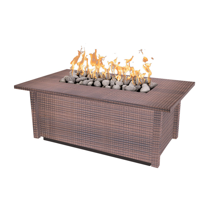 The Outdoor Plus OPT-SAL(CS/HCP/SS)60 Salinas 60" Metal Collection Rectangular Gas Fire Table