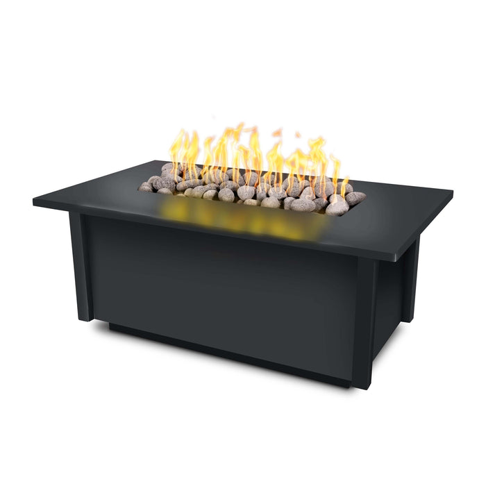 The Outdoor Plus OPT-SALPC60 Salinas 60" Powder Coat Rectangular Gas Fire Table
