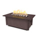 The Outdoor Plus OPT-SALPC60 Salinas 60" Powder Coat Rectangular Gas Fire Table