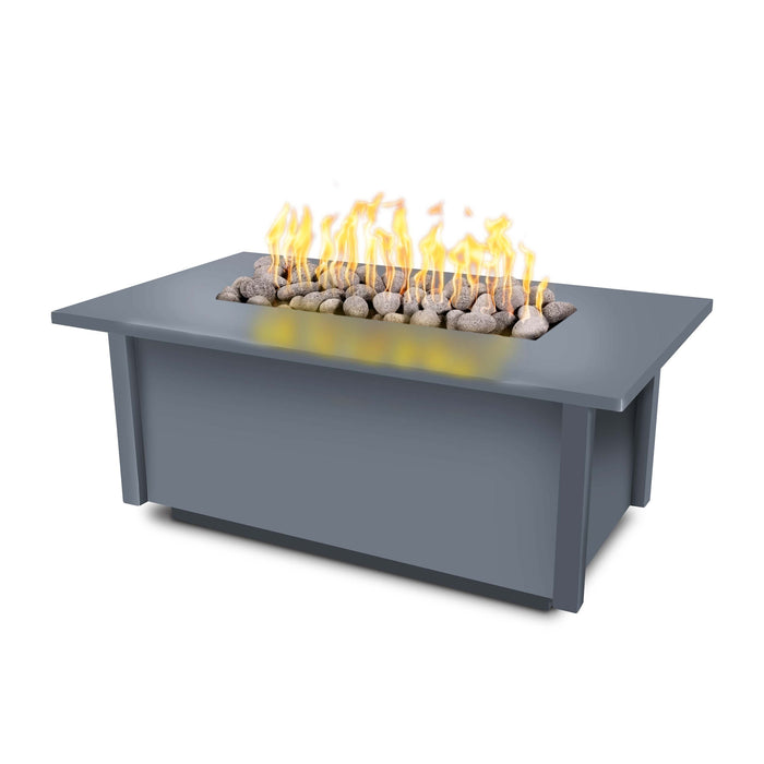 The Outdoor Plus OPT-SALPC60 Salinas 60" Powder Coat Rectangular Gas Fire Table