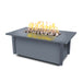 The Outdoor Plus OPT-SALPC60 Salinas 60" Powder Coat Rectangular Gas Fire Table