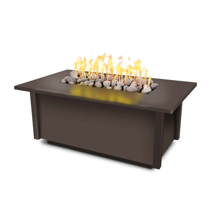 The Outdoor Plus OPT-SALPC60 Salinas 60" Powder Coat Rectangular Gas Fire Table