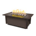 The Outdoor Plus OPT-SALPC60 Salinas 60" Powder Coat Rectangular Gas Fire Table