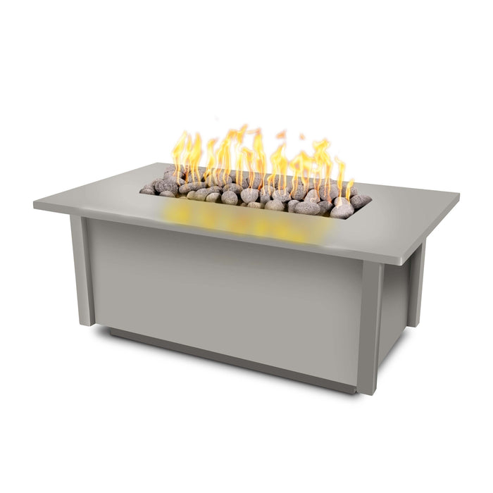 The Outdoor Plus OPT-SALPC60 Salinas 60" Powder Coat Rectangular Gas Fire Table