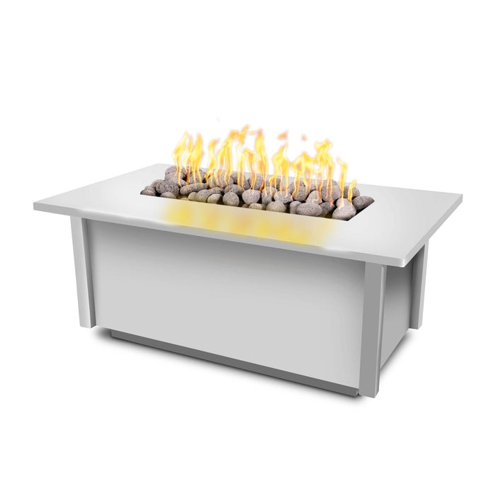 The Outdoor Plus OPT-SALPC60 Salinas 60" Powder Coat Rectangular Gas Fire Table