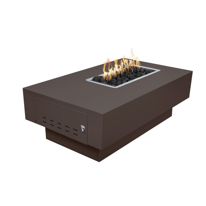 The Outdoor Plus OPT-SANJPC60 San Juan 60" Powder Coat Rectangular Gas Fire Pit