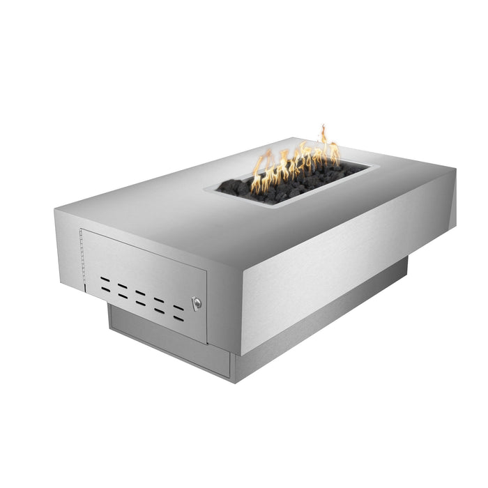 The Outdoor Plus OPT-SANJ(CS/HCP/SS)72 San Juan 72" Metal Collection Rectangular Gas Fire Pit