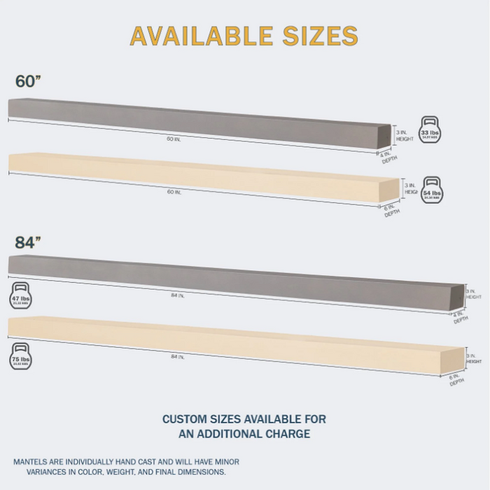 Lexington Horizon Series Fireplace Non-Combustible Mantel