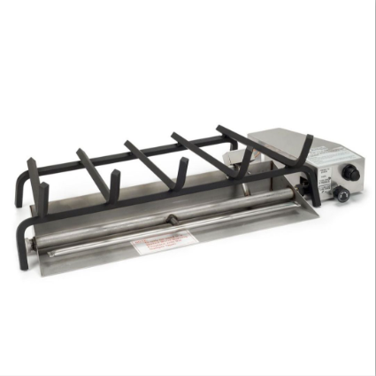 American Fyre Designs Stainless Steel Vented Burner System for Fireplaces