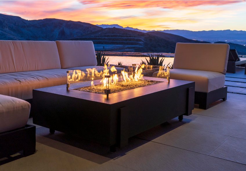 American Fyre Designs Iron Long Saddle Firetable
