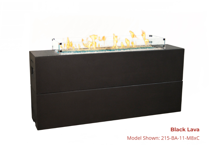 American Fyre Designs Tall Milan Linear Firetable