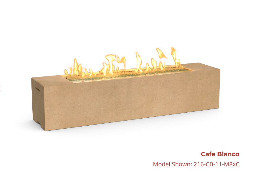 American Fyre Designs Low Milan Linear Firetable