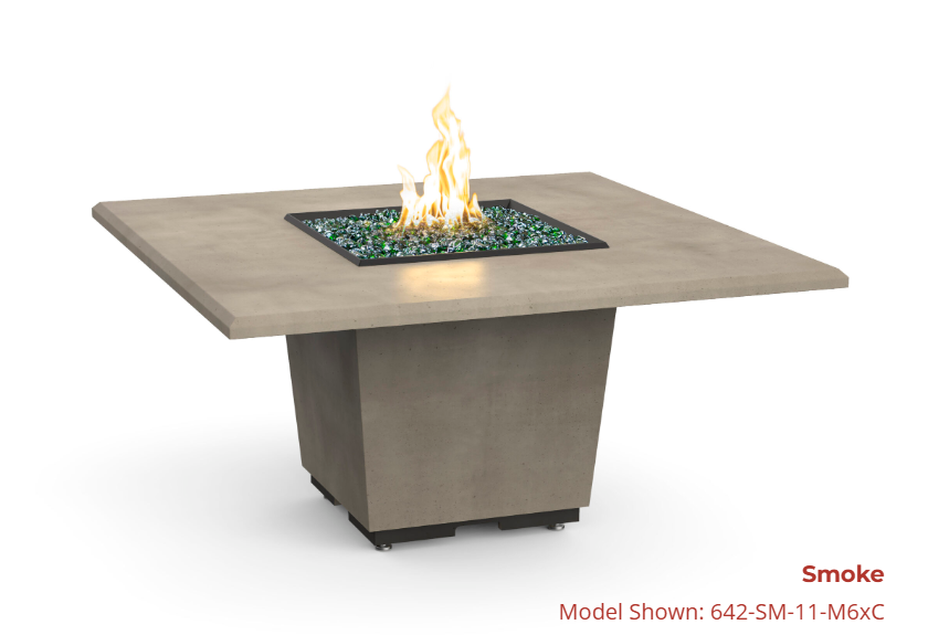 American Fyre Designs Cosmopolitan Square Dining Firetable