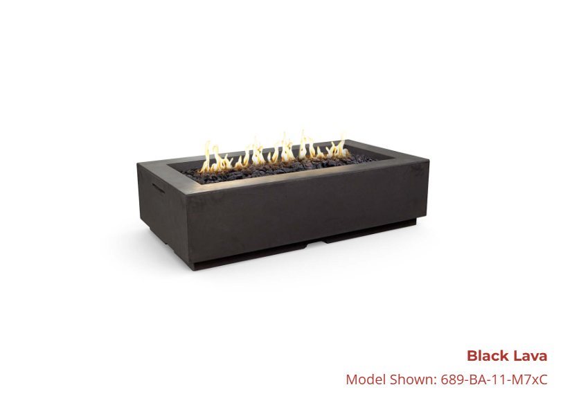American Fyre Designs Louvre Rectangle Fire Pit