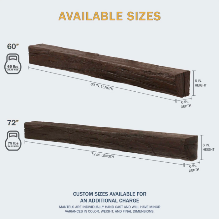 Lexington Cabin Pine Series Fireplace Non-Combustible Mantel