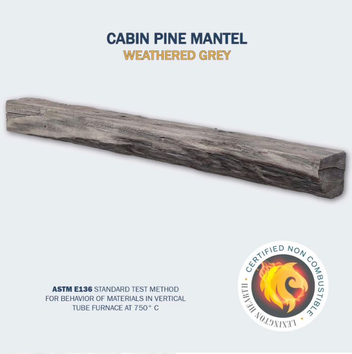 Lexington Cabin Pine Series Fireplace Non-Combustible Mantel