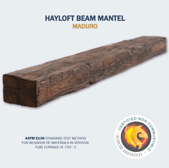 Lexington Hayloft Beam Series Fireplace Non-Combustible Mantel