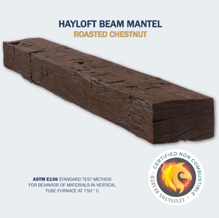 Lexington Hayloft Beam Series Fireplace Non-Combustible Mantel