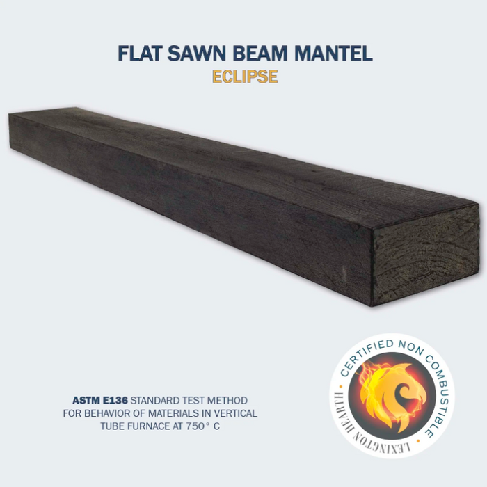 Lexington Flat Sawn Beam Series Fireplace Non-Combustible Mantel