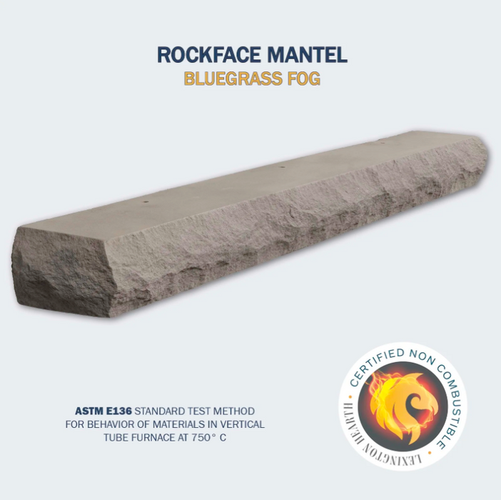 Lexington Rockface Series Fireplace Non-Combustible Mantel