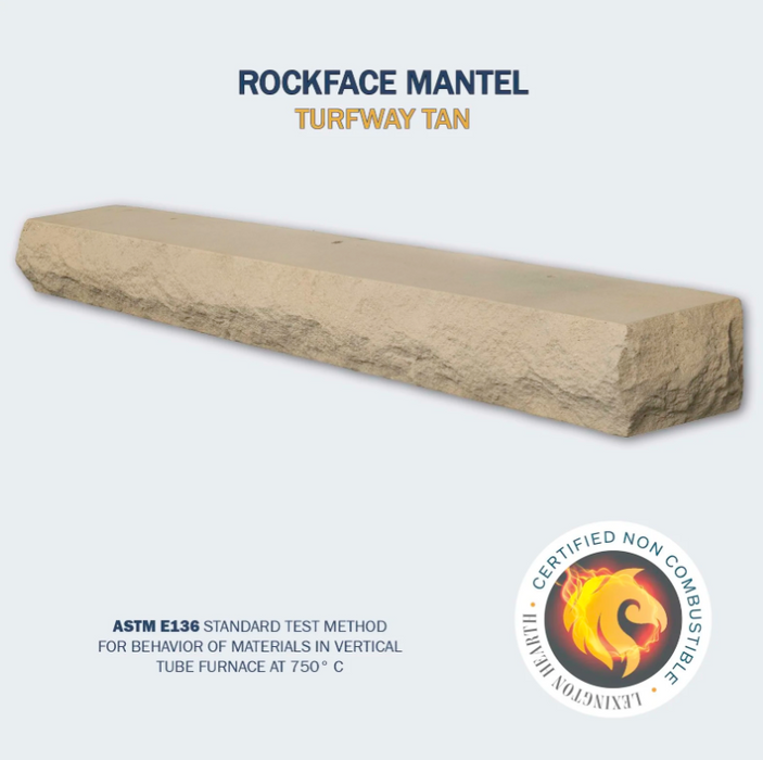Lexington Rockface Series Fireplace Non-Combustible Mantel