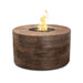 The Outdoor Plus OPT-SEQWG4216 Sequoia 42" x 16" Tall Wood Grain Round Gas Fire Pit