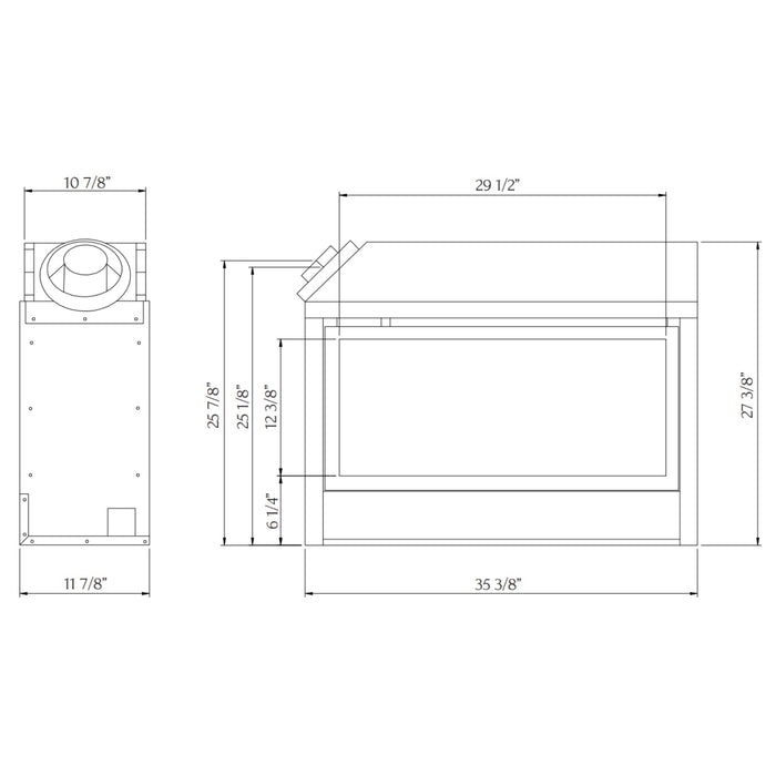 Standard black porcelain panels complement the Palisade’s sleek look.
