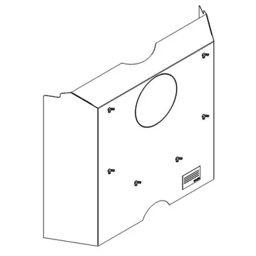 Sierra Flame Reduce Clearance Heat Shield for Lynwood Cast Iron Free Stand Wood Fireplace Amantii