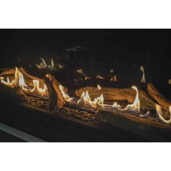 Elegant Stanford 55 fireplace with deluxe controls, Dreamwood Living.