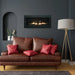 Stanford 55 fireplace: contemporary design, 55” flame view, Dreamwood Living.