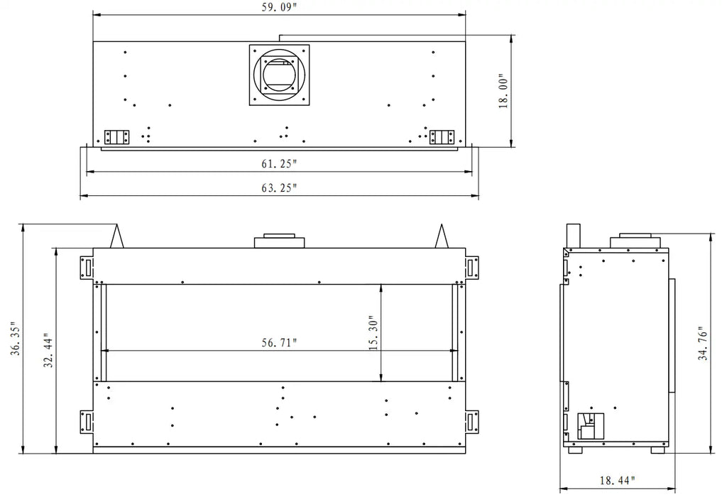 Sierra Flame Vienna 60" Linear Style Gas Fireplace Sierra Flame Dreamwood Living