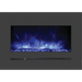 Sierra Flame by Amantii 26" Wall Mount/Flush Mount Electric Fireplace with Deep Charcoal Colored Steel Surround Amantii