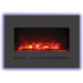 Sierra Flame by Amantii 26" Wall Mount/Flush Mount Electric Fireplace with Deep Charcoal Colored Steel Surround Amantii