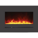 Sierra Flame by Amantii 26" Wall Mount/Flush Mount Electric Fireplace with Deep Charcoal Colored Steel Surround Amantii