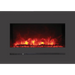 Sierra Flame by Amantii 26" Wall Mount/Flush Mount Electric Fireplace with Deep Charcoal Colored Steel Surround Amantii