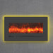 Sierra Flame by Amantii 34" Wall Mount/Flush Mount Electric Fireplace with Deep Charcoal Colored Steel Surround Amantii