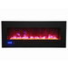 Sierra Flame by Amantii 34" Wall Mount/Flush Mount Electric Fireplace with Deep Charcoal Colored Steel Surround Amantii