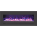 Sierra Flame by Amantii 48" Wall Mount/Flush Mount Electric Fireplace with Deep Charcoal Colored Steel Surround Amantii