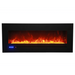 Sierra Flame by Amantii 48" Wall Mount/Flush Mount Electric Fireplace with Deep Charcoal Colored Steel Surround Amantii