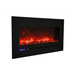 Sierra Flame by Amantii 48" Wall Mount/Flush Mount Electric Fireplace with Deep Charcoal Colored Steel Surround Amantii