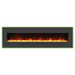 Sierra Flame by Amantii 72" Wall Mount/Flush Mount Electric Fireplace with Deep Charcoal Colored Steel Surround Amantii