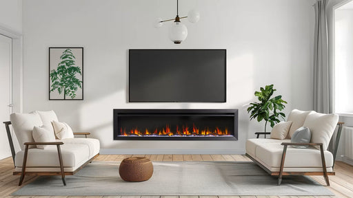 SimpliFire Allusion Slim 72" Electric Fireplace SimpliFire
